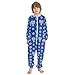 KOCOART Onesie Pajamas for 4T Hanukkah Symbols Blue Unisex Jumpsuits One Piece Sleepwear Cozy Cosplay Costume Cute Homewear