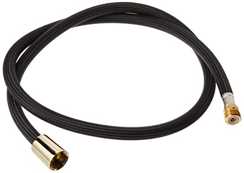 ROHL 9.28426IB Perrin and Rowe Sidespray Black Nylon 47-Inch Hose Only with Rinse Hose Ferrule to U.4710U.4702 U.4707 U.4718X U.4719L U.4735X U.4736L and U.4746, Inca Brass by Rohl - Used condition - CA$66.73