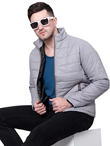 Image of KOTTY Men's Nylon Regular Solid Stylish Designed for Comfort and Warmth Puffer Jacket