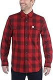 104144-608-DARK CRIMSON-L Carhartt Workwear Mens 104144-608-DARK Crimson-L Shirt, Rot, Large