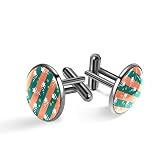 Set di gemelli da uomo, per matrimoni, affari, stelle e polvere di stelle, 20mm*20mm, Acciaio inossidabile, Quarzo creato