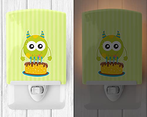 Lámpara de noche de cerámica multicolor 6x4x3 pulgadas miniatura 2