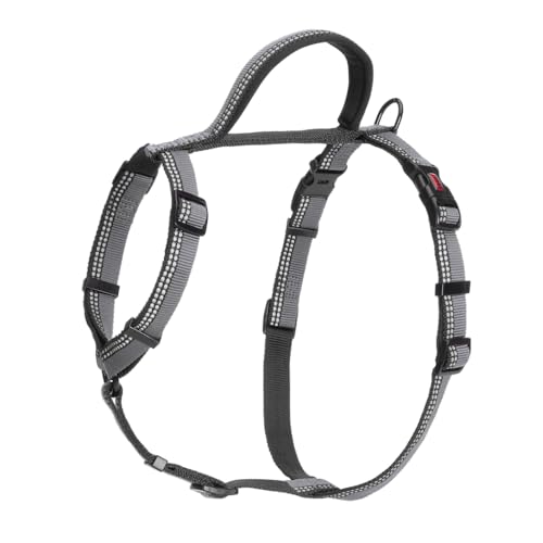 Image of HALTI Walking Harness - Lightweight Dog Harness with Handle, Reflective & Adjustable, Ideal for Puppy Walks, Suitable for Small Dogs and Puppies (Size XS, Black)