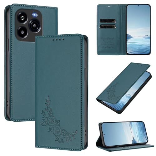 �X�}�z�P�[�X �Ή��@�� for Oukitel C65 / C65 Pro �yRFID�u���b�N�z�y�J�[�h�z���_�[�t�����z �}�O�l�b�g�J�� �X�^���h�@�\�t���z�X�}�z�P�[�X Green