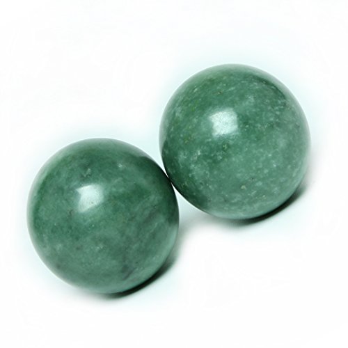 Dusky Seaside Sparrow 1.4 Marble Dark Green Baoding Balls Chinese Health Exercise Massage Balls Stress Relieve Hand Exercise BS023