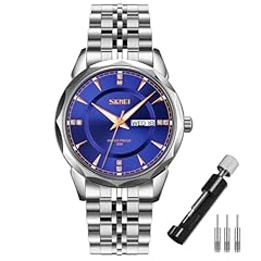 Silver Strap with Blue Dial