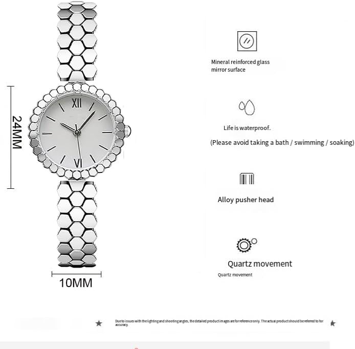 GOODLIYA Vintage Gold Watches for Women Elegant Stainless Steel Bracelet Easy Read Ladies Qartz Wrist Watch - Image 6