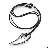 JOVIVI Silver Tone Stainless Steel Necklaces for Women Necklace Chain Spear Wolf Teeth Pendant...
