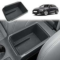 GAFAT Compatible Avec Q3 F3 2019-2024 Console Centrale Boîte De Rangement, Q3 Sportback S-Line RS Q3 Boîte à Gants Organisateur Accoudoir, Accessoires Q3 F3