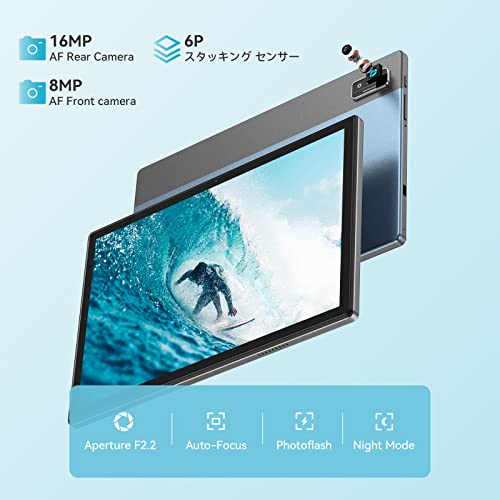 Headwolf Android 12 Tablet 10 Inch Tablets, Wpad3 12Gb Ram 128Gb Rom 512Gb Expand 8 Core Android Tablet With 8Mp+16Mp Dual Camera, 7700Mah Battery, 2.4G/5G Wifi, Bluetooth 5.0, Gps, Hd Screen (Blue) #TOP4