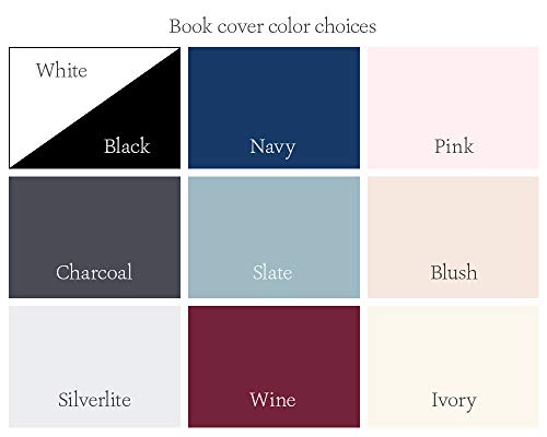 White Wedding Guest Book, Polaroid Photo Album Instax Booth, Personalized With Names, Custom Guestbook - Hardcover (10X8 Inches) #TOP4