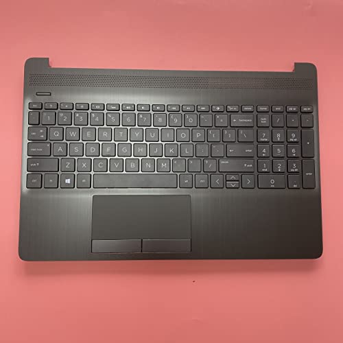 Replacement for HP 15T-DW000 15-dw0xxx 15-dw1xxx 15T-DW 15-DW 15s-du Laptop Upper Case Palmrest Backlit Keyboard Touchpad Assembly Part L52020-001 Gray - Thumbnail 3