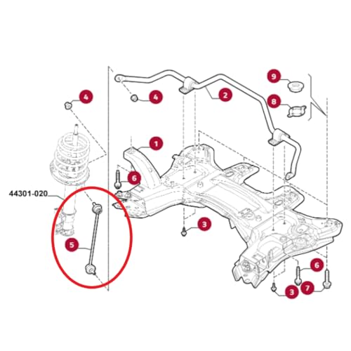 PAR BIELETA DIANTEIRA TIRANTE DA SUSPENSÃO DO TORO E DO JEEP RENEGADE E COMPASS