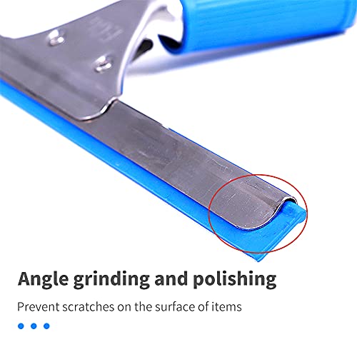 Fensterwischer Profi, ZoneYan Glaswischer Fenster, Fenster Abzieher Gummi, Fensterwischer Abzieher, Glaswischer Edelstahl, Wasserabzieher Fenster, Glasabzieher, Duschabzieher, Fensterputzer