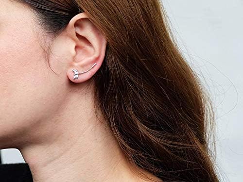 Sovats Dragonfly Earring For Women 925 Sterling Silver Rhodium Plated - Simple, Stylish Climber Earrings&Trendy Nickel Free Earring - Image 3