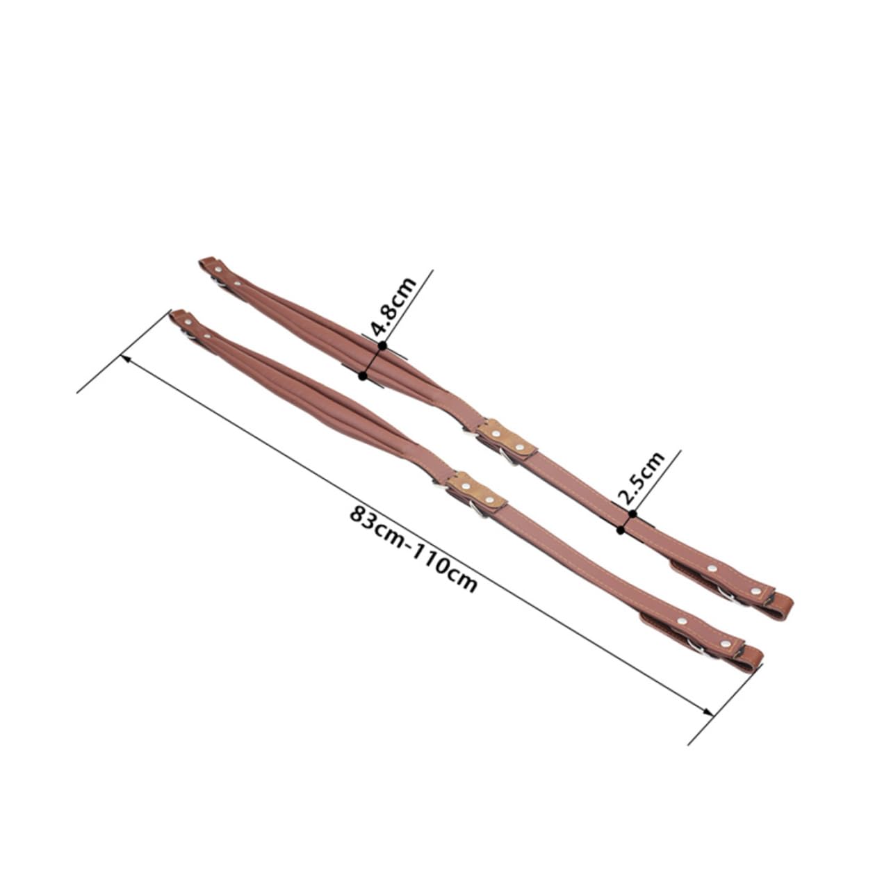 Par de Correas de Acordeón Ajustables para Bajos de 16 a 120, Longitud Regulable (83–110 CM), Impermeables y Cómodas, Adecuado para Uso en Ensayos
