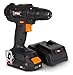 WEN 20V Max Cordless 3/8-Inch Drill and Driver with 2.0 Ah Lithium-Ion Battery and Charger (20119)
