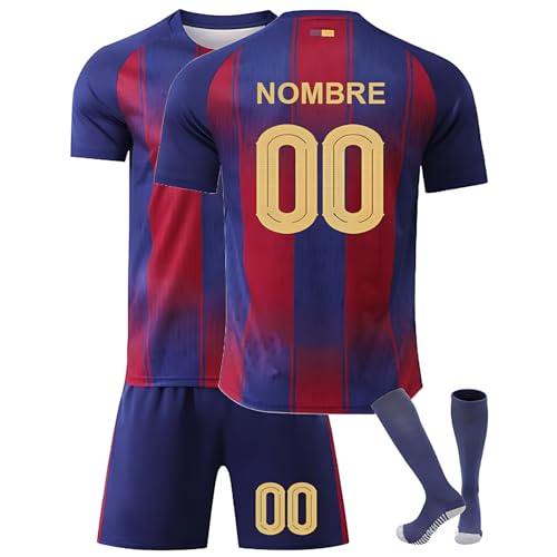 Camisetas de Fútbol Personalizadas para Hombres y Mujeres Camiseta de Fútbol de Casa/Visitante con Nombre y Número Equipación Entrenamiento Partidos Ropa Futbol Niño Infantil/Adulto Figura 7