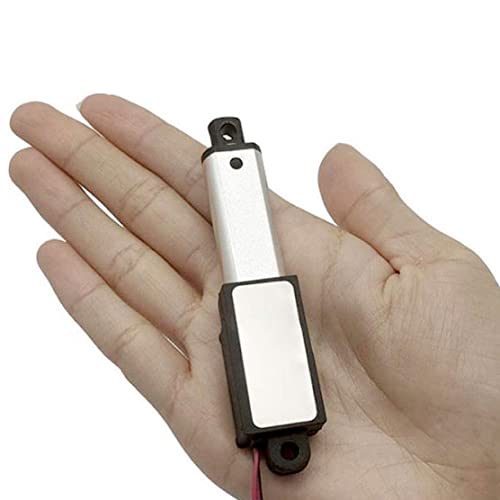 Micro actuador lineal eléctrico 12V 90N impermeable con carrera de 30mm 5