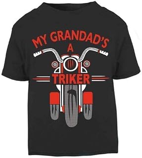 My Grandad is a triker motorcycle toddler baby childrens kids t-shirt 100% cotton