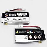 walkera rodeo 110 software 2x Lipo Akku 3,7V 1200mAh 1s 25C für Syma X5 SW FPV Drohne Quadrocopter Ufo