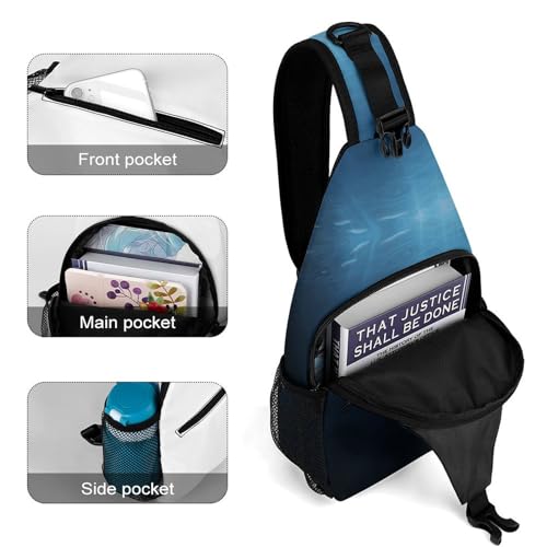 Bolso bandolera sport casual para senderismo 38x20 cm miniatura 4