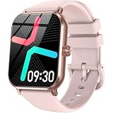Jacoosa Smart Watches for Men Women, 1.83' HD Fitness Tracker with Bluetooth Calling, 130+ Sports Modes, Heart Rate Monitor, Sleep Tracker, 5 ATM Water-Resistance, Pedometer for Android iOS (Pink)
