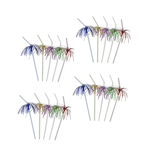 50 pitillos decorativos para fiestas de 24 cm miniatura 1