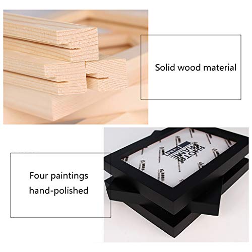 Cadres photo muraux marrons lot de 5 pour collage mural chic