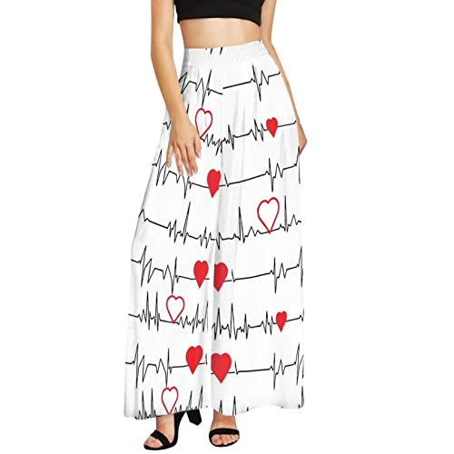Pantalon palazzo long taille haute pour vos sorties décontractées