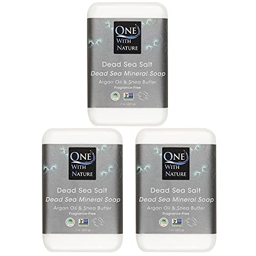 DEAD SEA Salt SOAP 3 PK - Shea Butter, Argan Oil, Magnesium,…