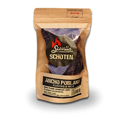 Scovillas Ancho Poblanao Schoten, getrocknet, 40g