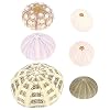 Happyyami 6Pcs Air Planten Houders Mini Zee- Egel Shell Pot Zee- Egel Schelpen Ambachtelijke En Decor