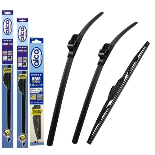 Fits Citroen Xsara Picasso 2005-2010 Set of 3 Windscreen Wiper Blades alca Germany Super Flat Front Rear 26"26"16" ASF2626SL16ARC