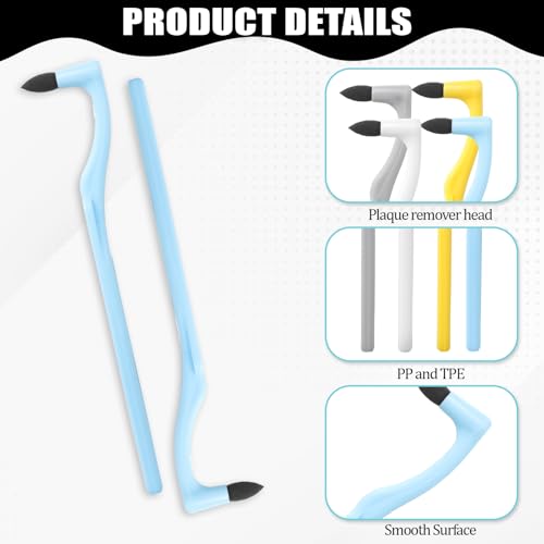 JJUNW 4 Stück Zahnsteinentferner, Professionelle Zahnreinigung Zahnpflege Zahnpolierer Zahnbürste Teeth Stain Remover Zahnpflege Zahnradierer für Zahnsteinentfernung