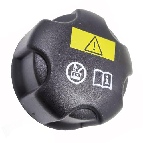 Image of Riloer Engine Coolant Reservoir Cap, Engine Radiator Coolant Water Tank Black Reservoir Cap, Coolant Cap Compatible with Mini Cooper Compatible with BMW