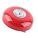 Electric Alarm Bell, CB-6B 95dB 5.9in Fire Alarm Bell Red High Volume Aluminum Base Round Security School Safety for Station Elevators Industrial Construction Applications (100V)