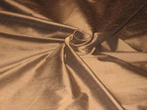 Soie Dupioni chocolat foncé 54" | Tissu haut de gamme pour haute couture