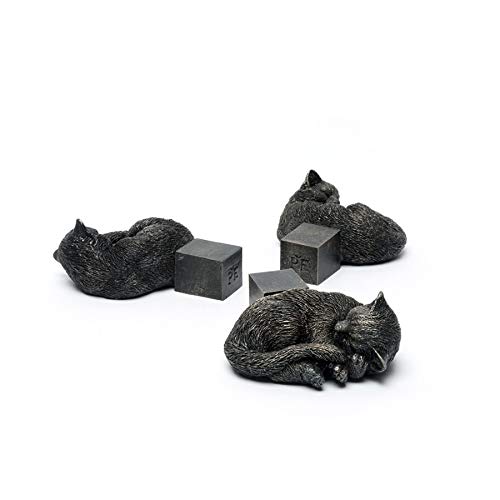 Plant Risers for Pots. Decorative Feet for Planters. Use Indoor and Outdoor to Improve Airflow and Drainage. Hand Painted Sleeping Cat Set of 3