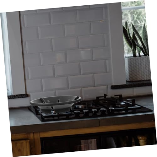 YARNOW Wok Ring for Electric Stove Oven Wok Support Gas Stove Rack Accessory Enamel Stand Windproof Heat Insulation