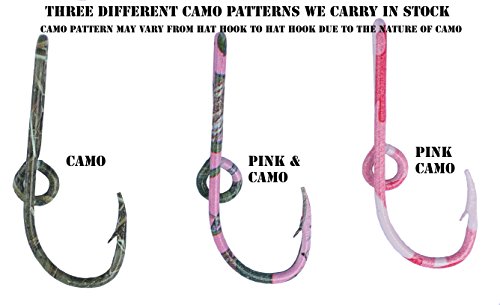 Eagle Claw Pink & Camo Hat Clip Fish Hook For Hat Camo Fish Hook Money/Tie Clasp #TOP3