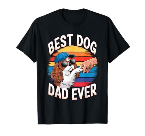 Divertido golpe de puño para papá y perro de Cavalier King Charles Spaniel Camiseta