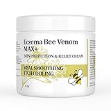 DUBOONAIO High Strength Bee Venom Cream, Dyshidrotic Eczema Ointment, Heat Rash, Itching, Eczema, Psoriasis, Leg, Stomach, Foot, Hand, Irritated Skin, All Age Care