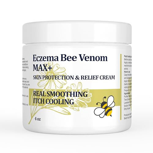 DUBOONAIO High Strength Bee Venom Cream, Dyshidrotic Eczema Ointment, Heat Rash, Itching, Eczema, Psoriasis, Leg, Stomach, Foot, Hand, Irritated Skin, All Age Care