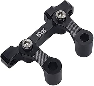 KYX Racing Aluminum Bellcranks and Drag Link Upgrades Parts Accessories for 1/18 RC Crawler Car LOSI Mini-B Mini-T Buggy (Black)