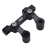 KYX Racing Aluminum Bellcranks and Drag Link Upgrades Parts Accessories for 1/18 RC Crawler Car LOSI Mini-B Mini-T Buggy (Black)