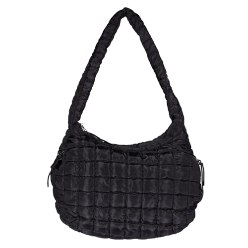 Image of Puffer Tote Bag for Women Large Quilted Tote Bag Crossbody Lightweight Nylon Puffy Hobo Bag Carryall Shoulder Bag for Women