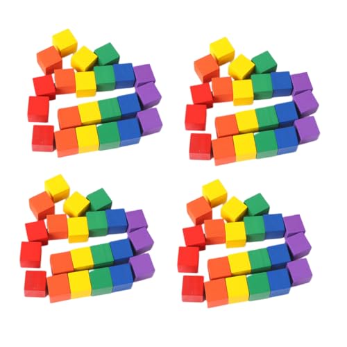 Blocs empilables en bois Hohopeti : 100 cubes colorés pour s'amuser en famille les après-midis