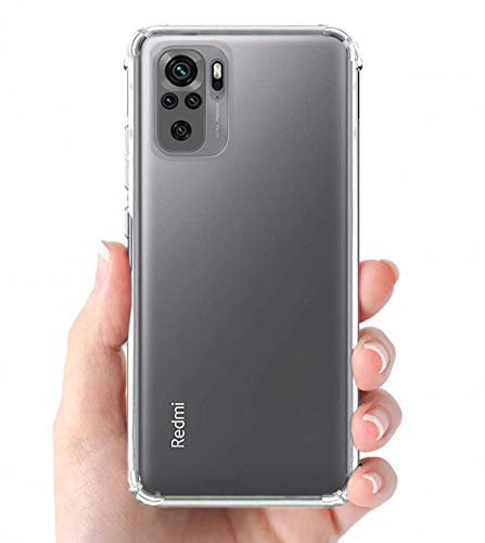 Image of Soft Flexible Silicone Back Cover (Xiaomi Redmi Note 10, Transparent Case)