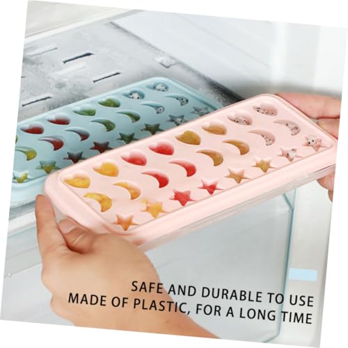 Molde de hielo silicona flexible 24 cavidades rosa miniatura 3